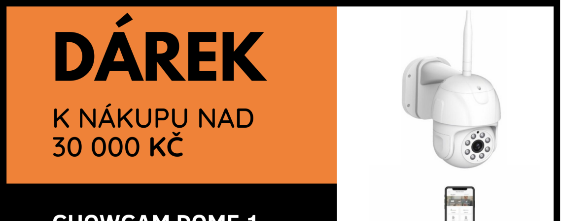 Dárek k&nbsp;nákupu nad 30 000 Kč - ChowCam Dome 1 exteriérová kamera